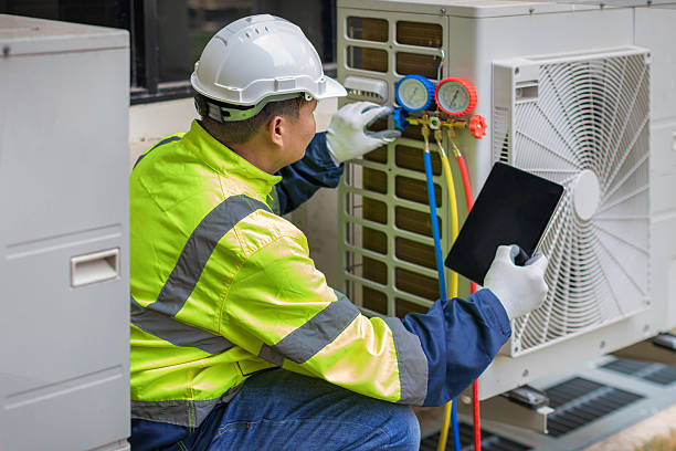 Professional Hvac Maintenance technician working in Priddy, TX